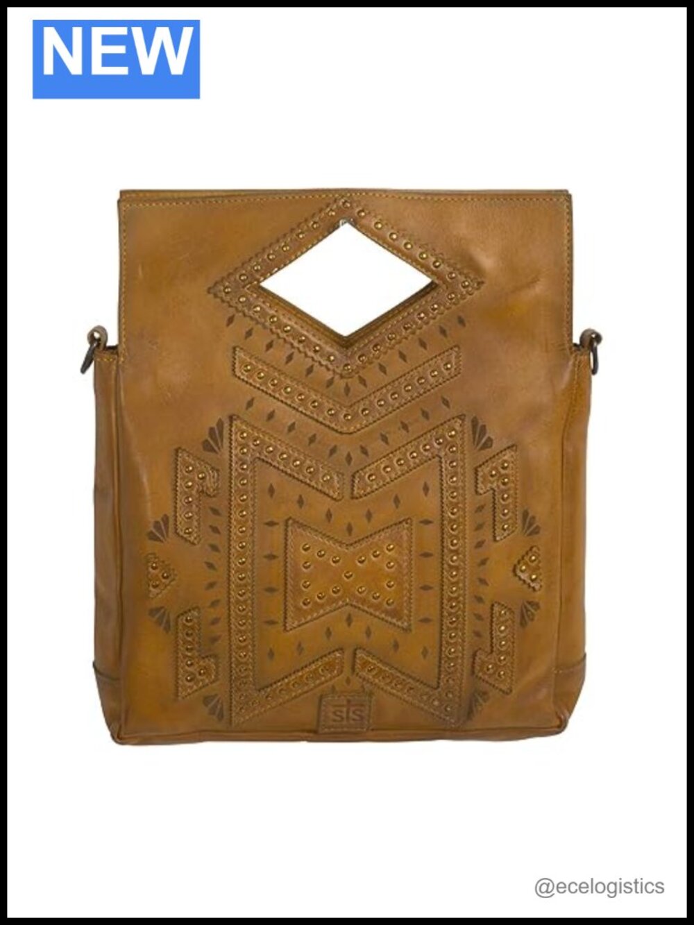 Full Grain Veg-Tanned Leather Concealed Carry Crossbody Hobo Bag